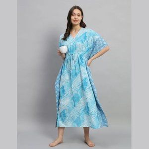BRAND NEW Tie Dye Kaftan, Maxi Kaftan, Tie Dye Printed Dress Women's Clothing
